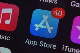 A view of the Apple app store app on a smartphone
