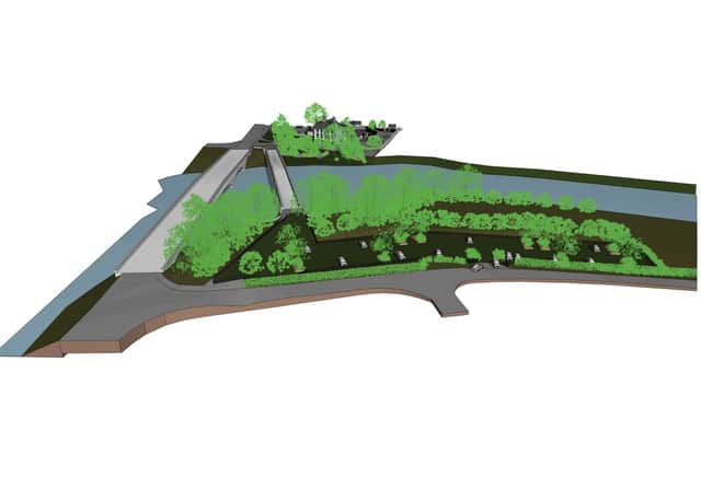 An artist's impression of the revamped site.