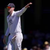 Harry Brook takes over the captaincy and directs England's fielders with Ben Stokes off the ground during last winter's Ashes