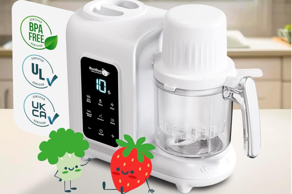BooBoo Baby PuréePro food maker falls to £59.49 in Amazon deal