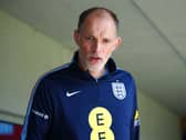 England head coach Thomas Tuchel ahead of a press conference (Bradley Collyer/PA)