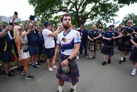 Scotland fan Craig Ferguson at Finish Line
