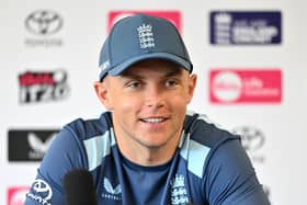 England’s Sam Curran during a press conference