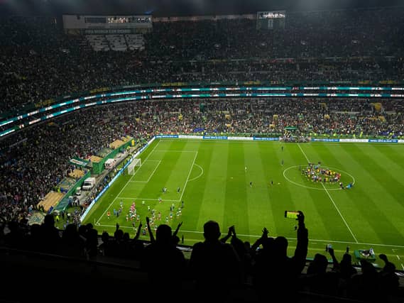 The Azteca Stadium during the match between Mexico and Ecuador