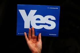 A Yes campaign poster