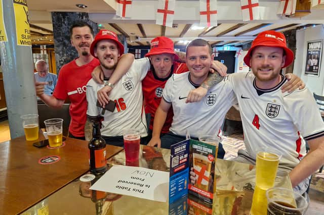 Ryan Lewis (centre) and Martin Riggs (second from right) had mixed views on the game