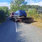 The vehicle was seized by the Bishop's Castle Safer Neighbourhood Team.