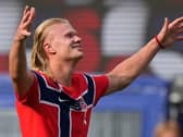 Erling Haaland celebrates