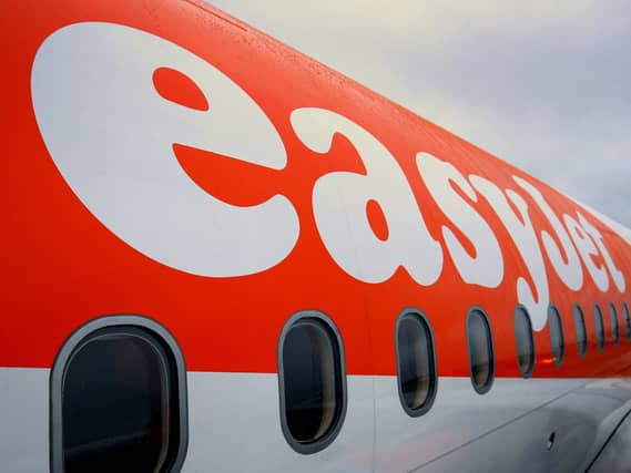 An easyJet flight