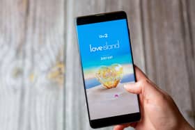 Love Island app on phone