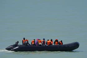 A small boat crossing the English Channel
