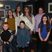 Back row (left to right): Emily Hards, Isabella Hughes, Kelsey Harley, Carnival Queen Ruby Powell and Livvy Reeve.
Front row (left to right): Lloyd Evans-Price, Mila Reeve, Elin Jones and Fflur Bennetts