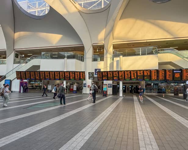 A quiet New Street station in Birmingham