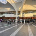 A quiet New Street station in Birmingham this morning following England's overnight game against Mexico.  