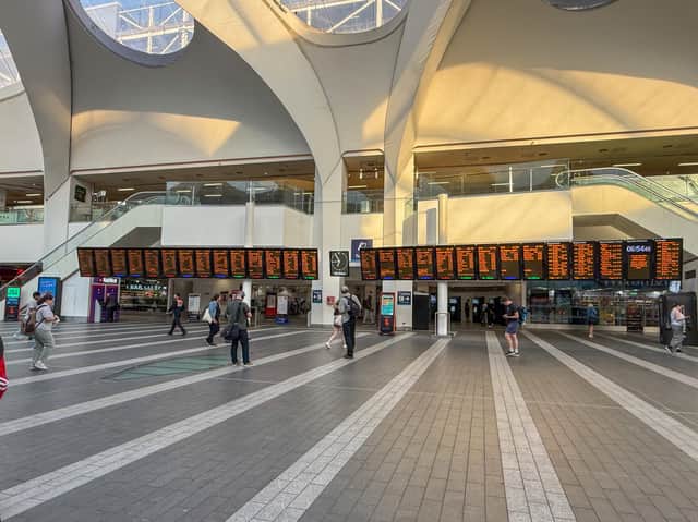 A quiet New Street station in Birmingham this morning following England's overnight game against Mexico.