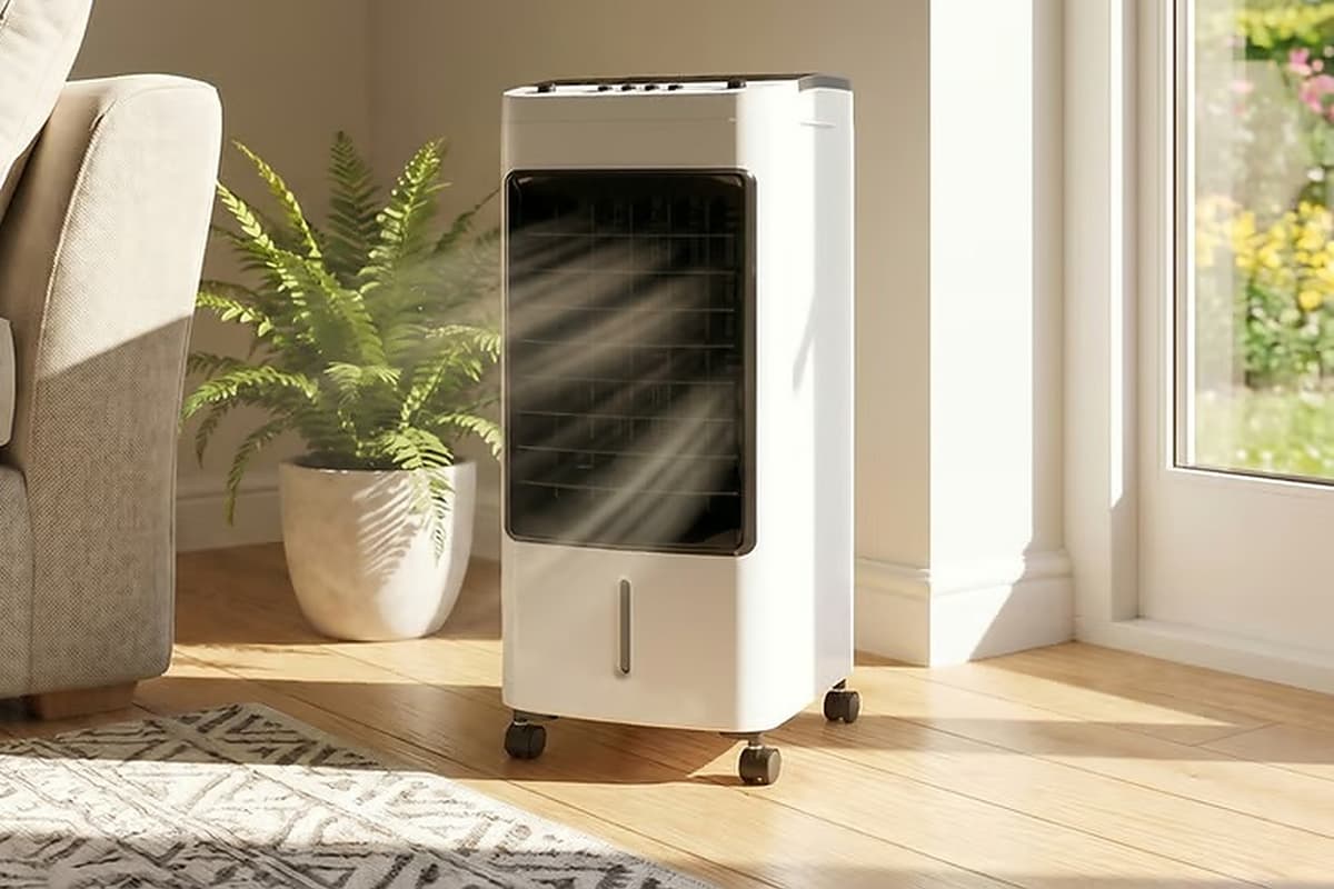 This £59 portable air cooler deal includes a 4L tank, ice pack and ...