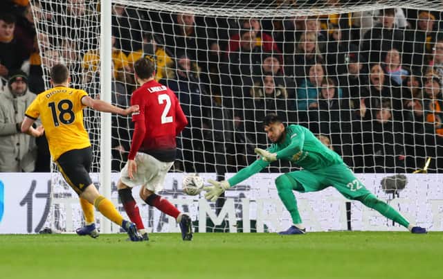 Jota scored the decisive goal for Wolves against Manchester United in the FA Cup quarter-final.