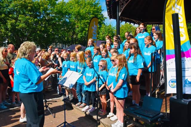 Llandrindod Wells Children's Community Choir rocked its first public performance