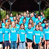 Llandrindod Wells Children's Community Choir made its very first public performance at Llandrindod Wells Carnival