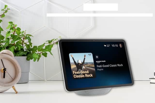 The Amazon Echo Show 11 combines Alexa voice control with a large touchscreen for music, recipes, weather, photos and smart home controls.