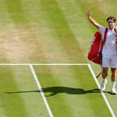 Arthur Fery waves goodbye to Centre Court