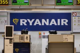 A Ryanair desk