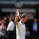 Alexander Zverev of Germany during his Gentlemen’s Singles Semi-Final match against Arthur Fery of Great Britain