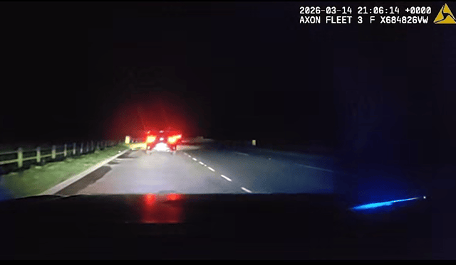 The uninsured driver fled from police before reaching speeds of more than 100mph on winding Powys roads.
