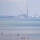 People in the sea at Dun Laoghaire, Co Dublin