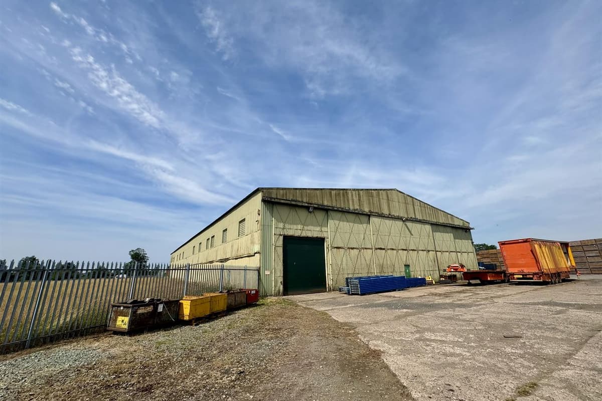 WWII aircraft hangar on former RAF airfield up for sale in north ...
