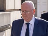 Peter Murrell walking outside court