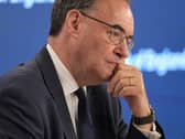 Andrew Bailey, with one hand resting on his chin