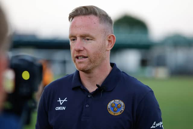 Gavin Cowan, manager of Shrewsbury Town