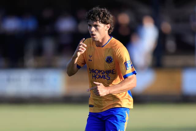 Byron Pendleton of Shrewsbury Town