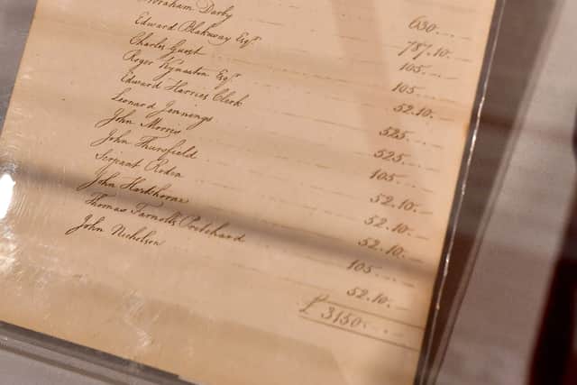 Abraham Darby lll's ledger.