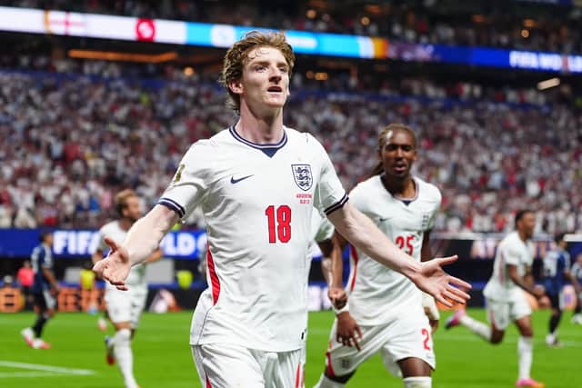 Anthony Gordon had fired England in front (Bradley Collyer/PA)