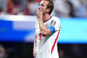 A dejected Harry Kane after England's defeat