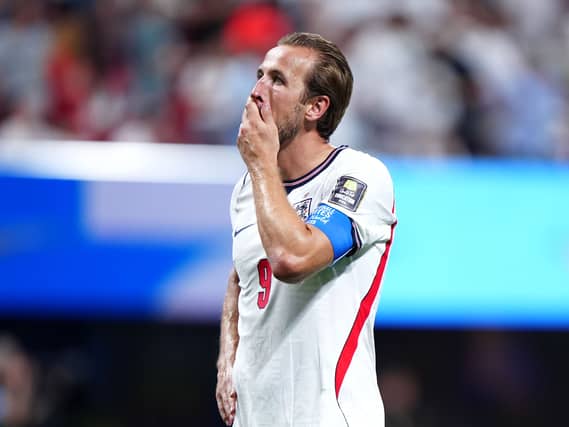 A dejected Harry Kane after England's defeat