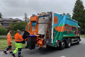 Powys council bin lorry. PCC.