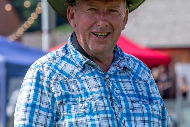 One of Smokefest's founding members Andy 'Smokey' Davies, having a good time at the event