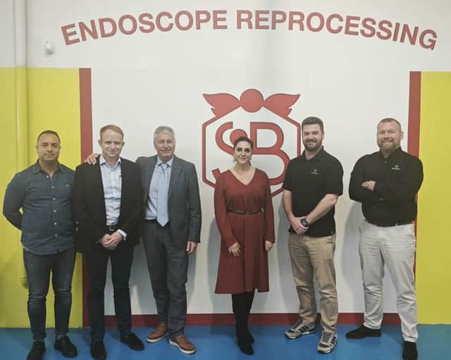 Staff from Serchem and Nuova SB System sign an exclusive UK distribution deal for the Telford-based company