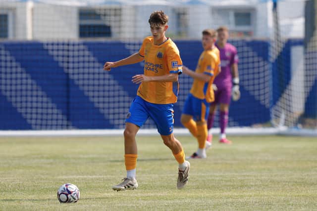 Shrewsbury Town youngster Ollie Hall featured against Radcliffe