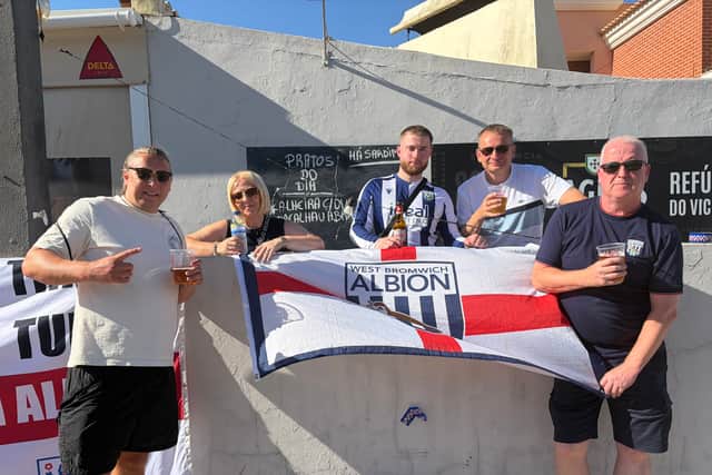 Albion fans in Portugal before kick-off
