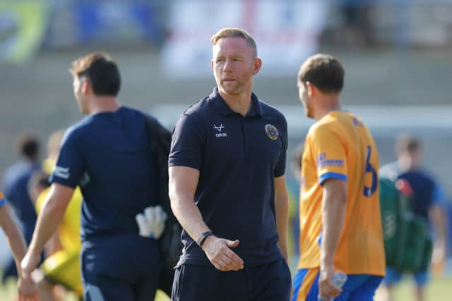 Shrewsbury Town manager Gavin Cowan 