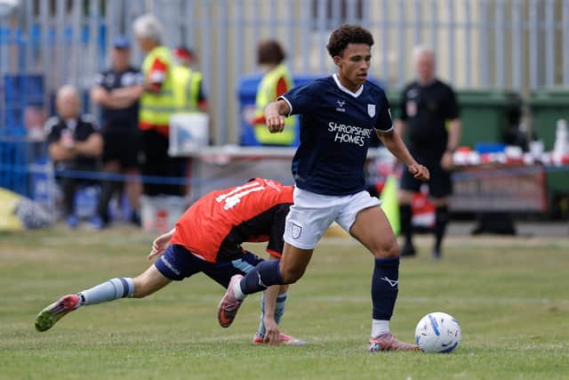 Will Gray scored two goals for Shrewsbury Town against the Isle of Man