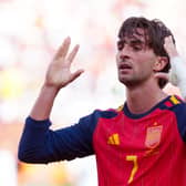 Ferran Torres celebrates his decisive goal