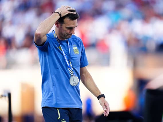 Argentina manager Lionel Scaloni following his side's World Cup final defeat