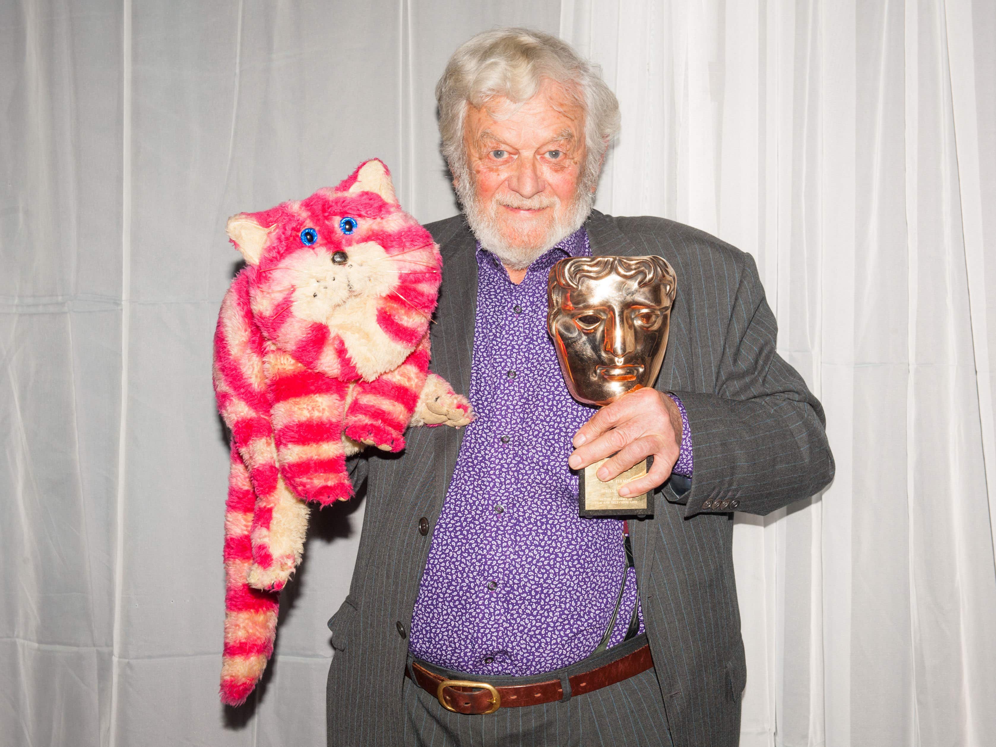 Peter Firmin in the press room at the British Academy Children’s Awards