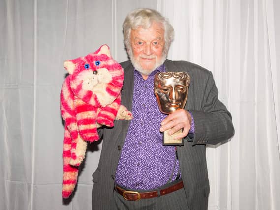 Peter Firmin in the press room at the British Academy Children’s Awards