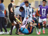 Leandro Paredes attacks Gavi after the World Cup final